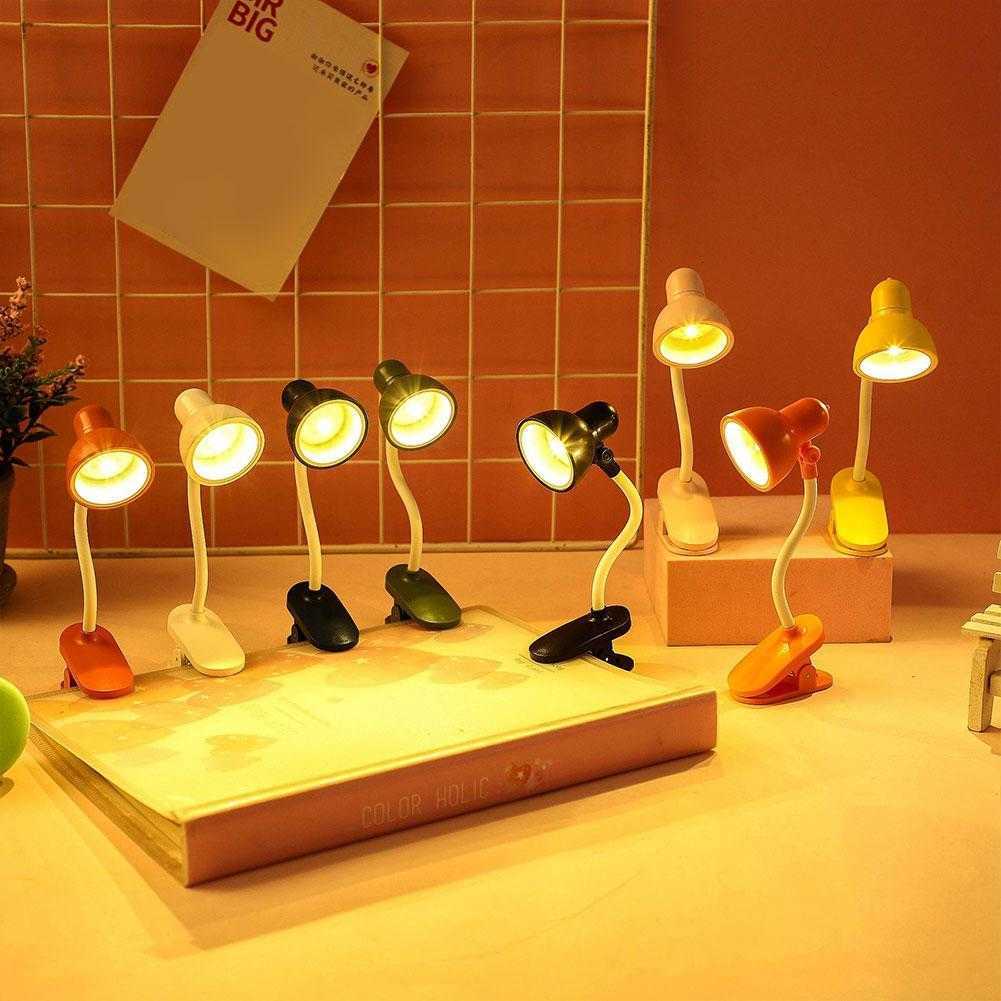 Night Lights Mini Book Light Foldable Table Desk Book Reading Lamp for Home Room Computer Notebook Laptop Night Lights Eye Protections P230325