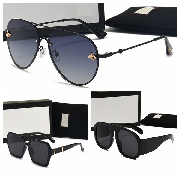 Designer -Sonnenbrille für Frauen Männer 2023 Marke 0103 603 Fashion Metal Übergroße Sonnenbrille Vintage weibliche männliche UV400 mit Schachtel Hochqualität