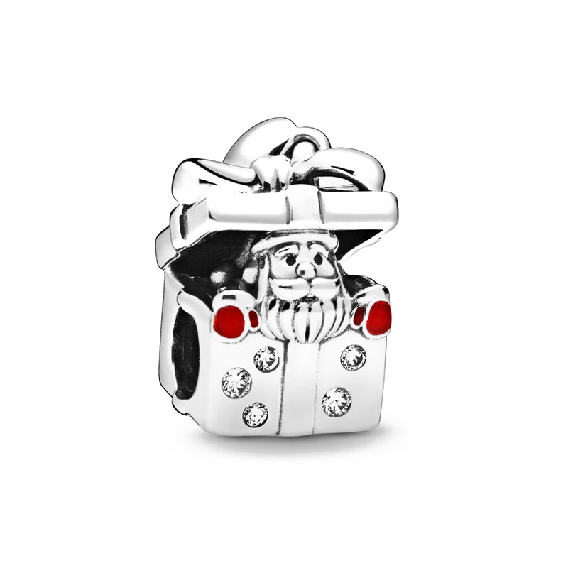 925 dijes de cuentas de plata para pulseras de dijes pandora diseñador para mujeres 2023 New Fine Real Silver Box Carousel