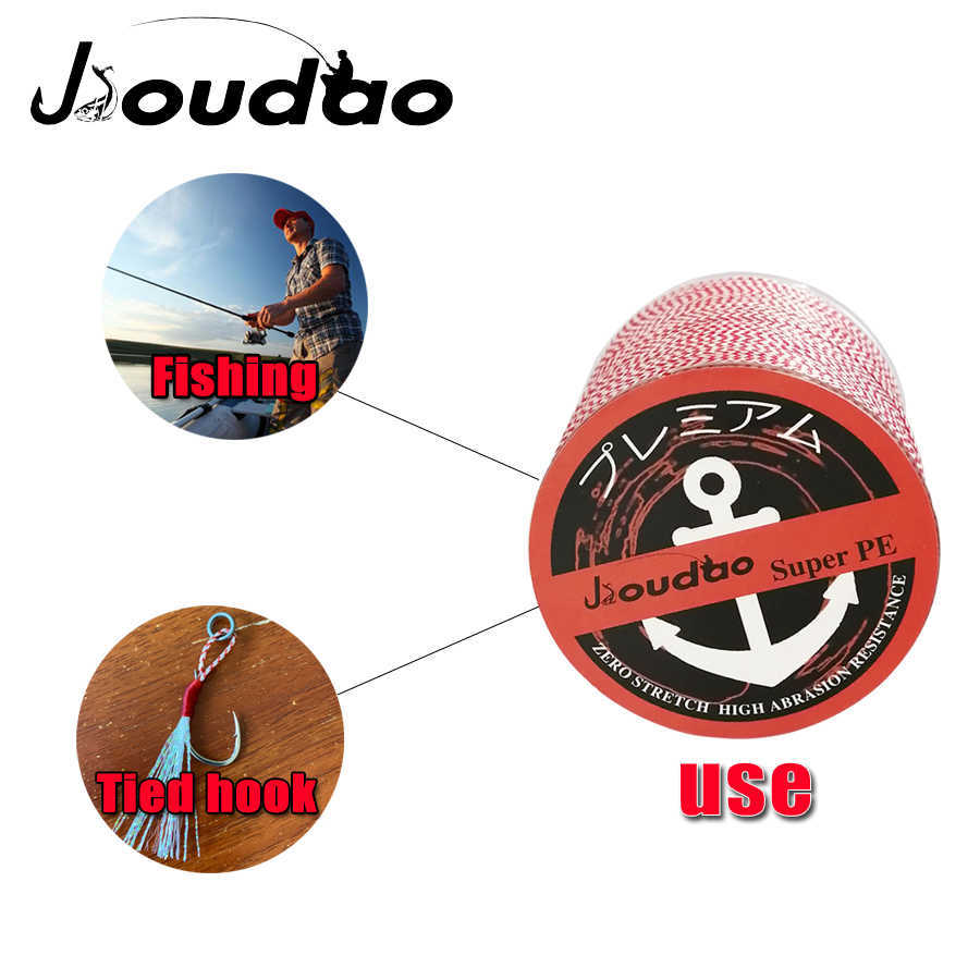 Angelzubehör Jioudao 8 Stränge 300 m Spotfarbe PE Multifilament geflochtene Angelschnur 8LBs -160LBs rot gefleckter unsichtbarer Angeldraht P230325