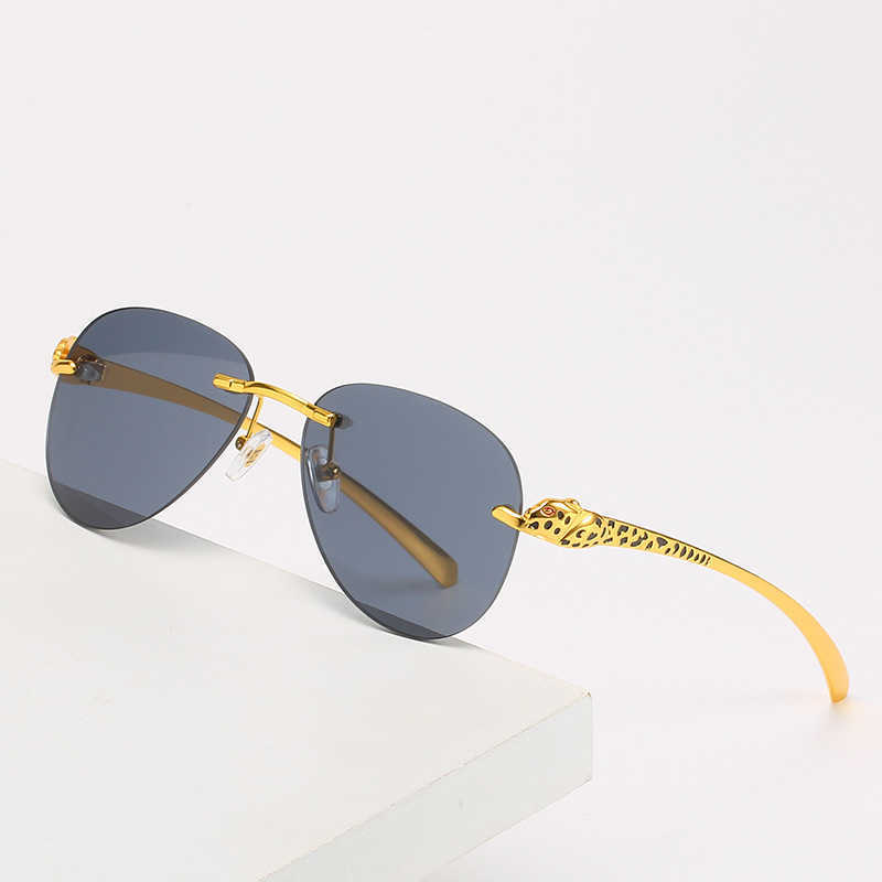 Occhiali da sole alla moda di alta qualità maschile designer di lussuosi occhiali da sole da sole da sole da sole oro ghiottino
