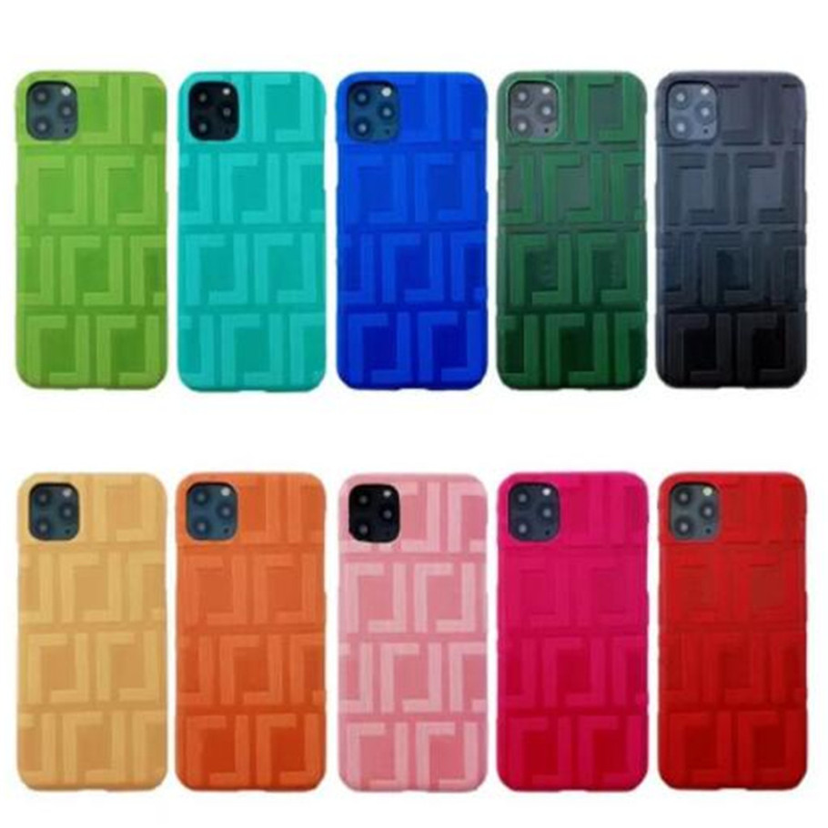 Cas de téléphone de créateur de mode Shockproo Téléphones Cas 10 couleurs Cuir Phonecase Lettre Designers de luxe Hommes Femmes iPhone 15 14 Pro Max Case pour 13 12 11 Couverture mobile