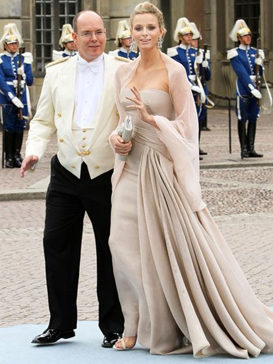 Brudklänningens mor med wrap chiffon sjal bröllop fest gäst prom afton klänning formell stropplös elegant