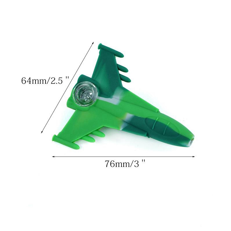 Ultimi tubi di stile aeronautico mimetico colorato Tubi di silicone alle erbe tabacco Impianti di perforazione petrolifera Foro di vetro Ciotola filtro Tubi portatili Tubo sigaretta da fumo Supporto mano DHL