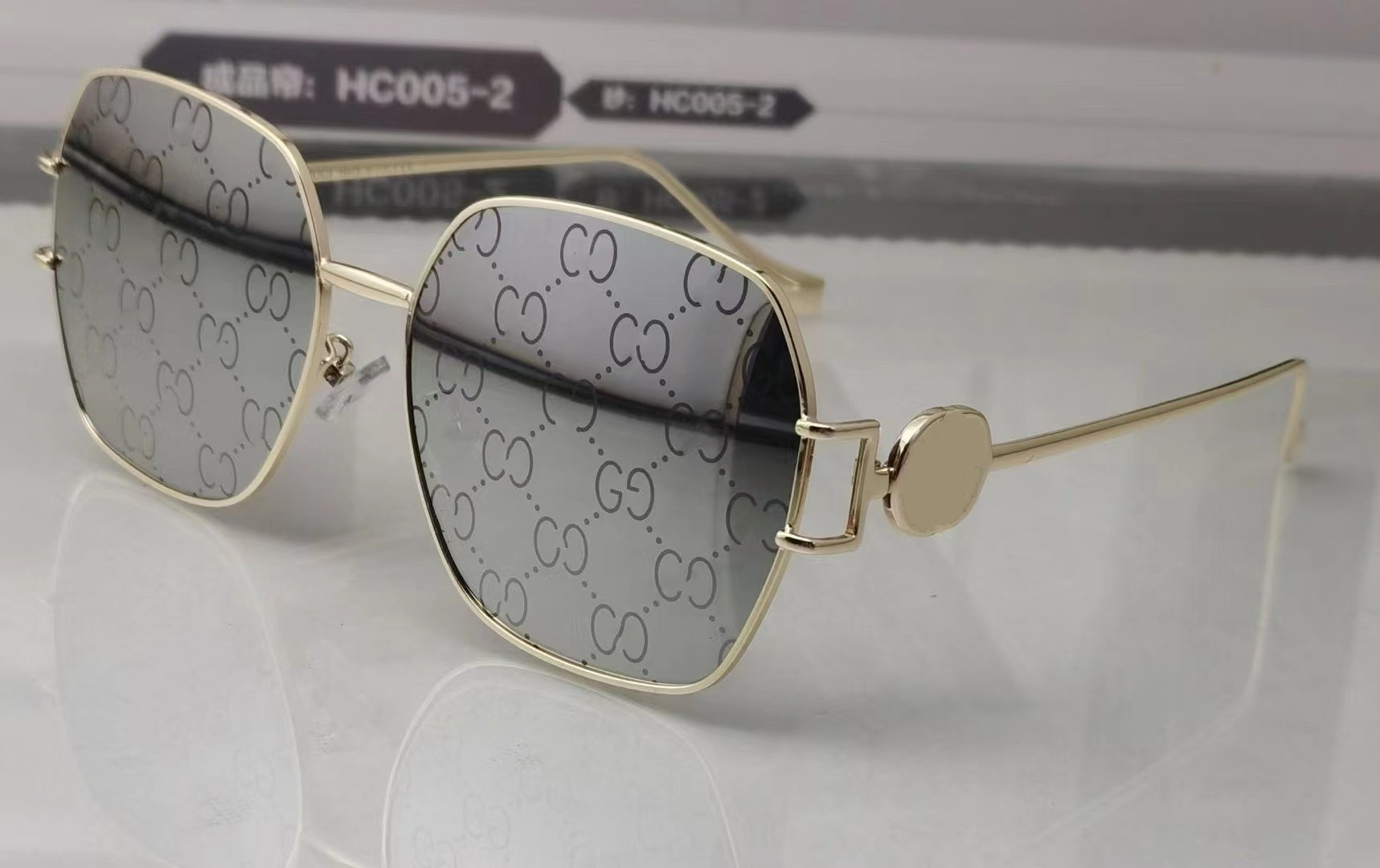 2023 Nuevas gafas de sol polarizadas clásicas Diseñador de mujeres Luxury 2023 ALEA DE ALEA METAL METAL Polaroid HD Lente de vidrio templado de vidrio retro S262V