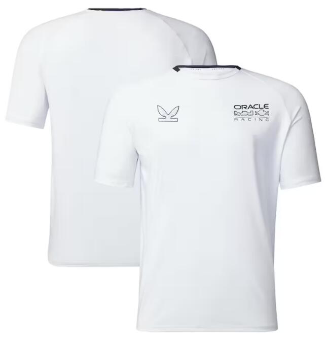 new F1 T-shirt summer team logo round neck jersey with the same customization