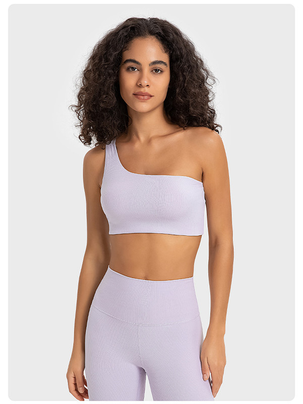 ll femmes sport hauts de soutien-gorge simple épaule Fintness débardeur solide entraînement respirant antichoc haut femme DW369