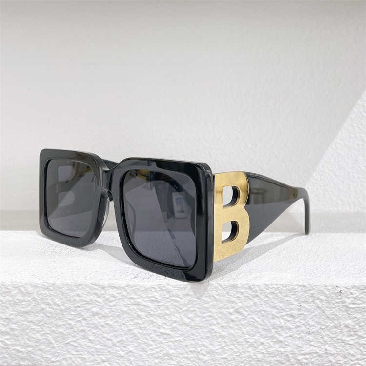 2024 10％オフ高級デザイナーNew Men's and Women's Sunglasses 20％Out be Fashion Personality Letter Large B-Box Han Huo