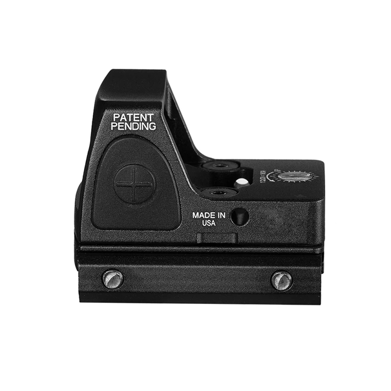 전술 Trijicon RMR Red Dot Reflex Sight 조정 가능한 3.25 MOA DOT 미니 권총 광학 사냥을위한 20mm 위버 레일 에어 소프트 소프트