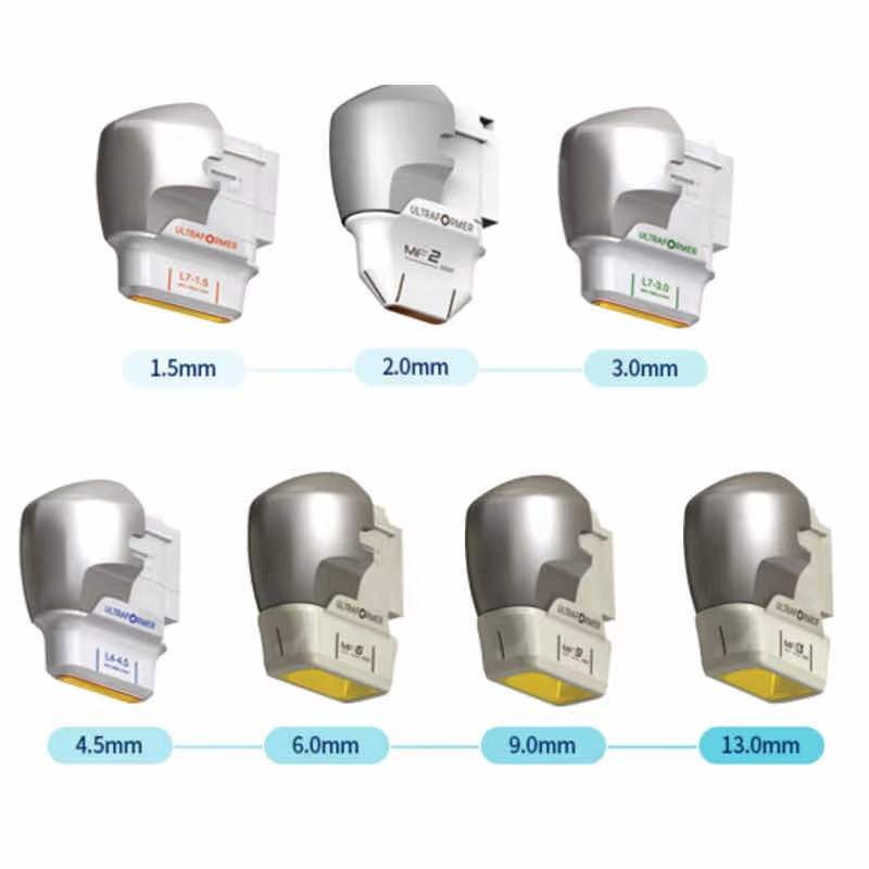 プロフェッショナルポータブル7 in 1 7d Hifuアンチエイジングマシンフェイシャルリフティング皮を取り除くしわボディスリミングマシン