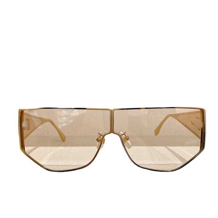 Yüksek kaliteli şık güneş gözlüğü erkekler lüks tasarımcı kadın güneş gözlüğü entegre lens moda