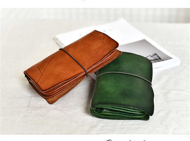 Plånböcker pndme retro lyxiga äkta läder män kvinnor stor kapacitet multikort koppling plånbok designer real cowhide id card hållare handväska g230327