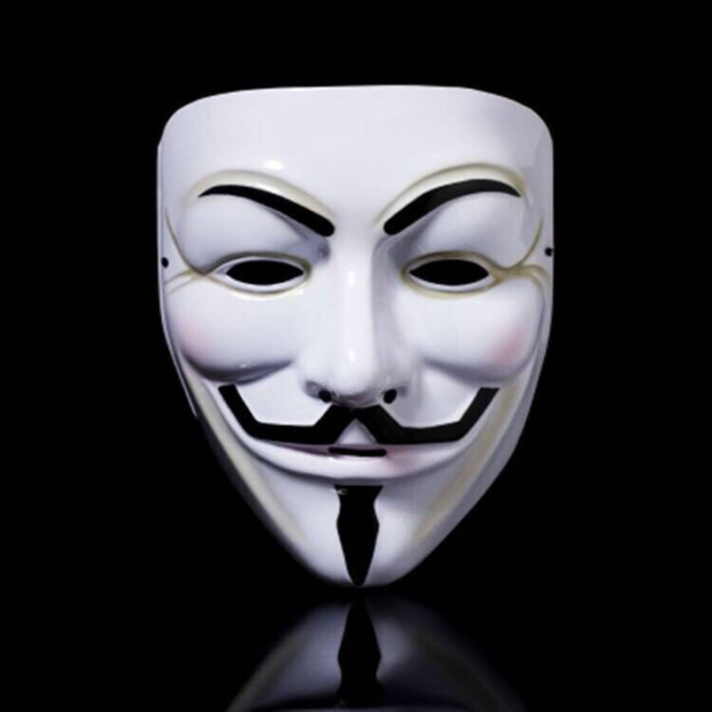Feestmaskers hackers maskeren meerdere kleur v voor maskeer kostuum cosplay feest maskerade ball ridder masker facepiece knap masker gratis vracht 230327