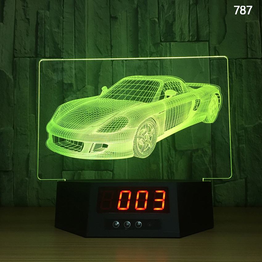 Lámpara LED nocturna 3d luminosa pequeña, regalo creativo, lámpara de mesa inalámbrica por USB, control remoto colorido, 2023