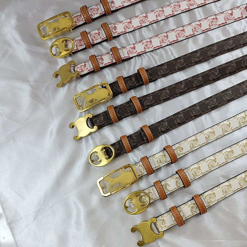 Gordels voor vrouwen Designer Belt luxe klassieke naaldgespanden Goudgespannde kopbreedte 2,5 cm maat 95-115 cm Volledige afdruk Nieuw mode Topniveau