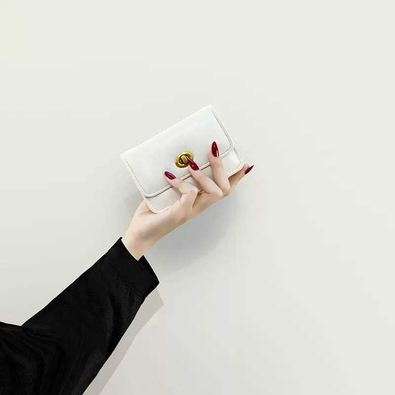 財布2022新しい短い財布小さな女性デザインシンプルなゼロウォレット高度な韓国の汎用カードハンドバッグG230327