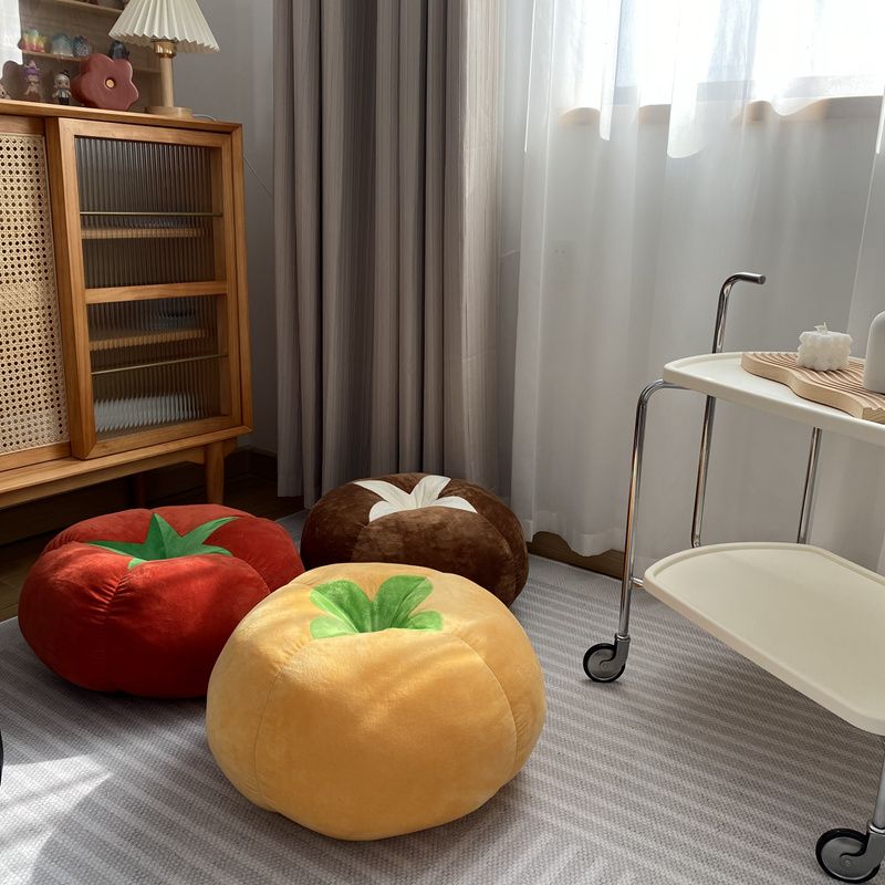 Creative Vegetables Tomatoes Persimmon Mushroom Plush Toy Cute Fruit Stuffed Sofa Cushion Room Decor Pillow Lovely Gift Present 45cm