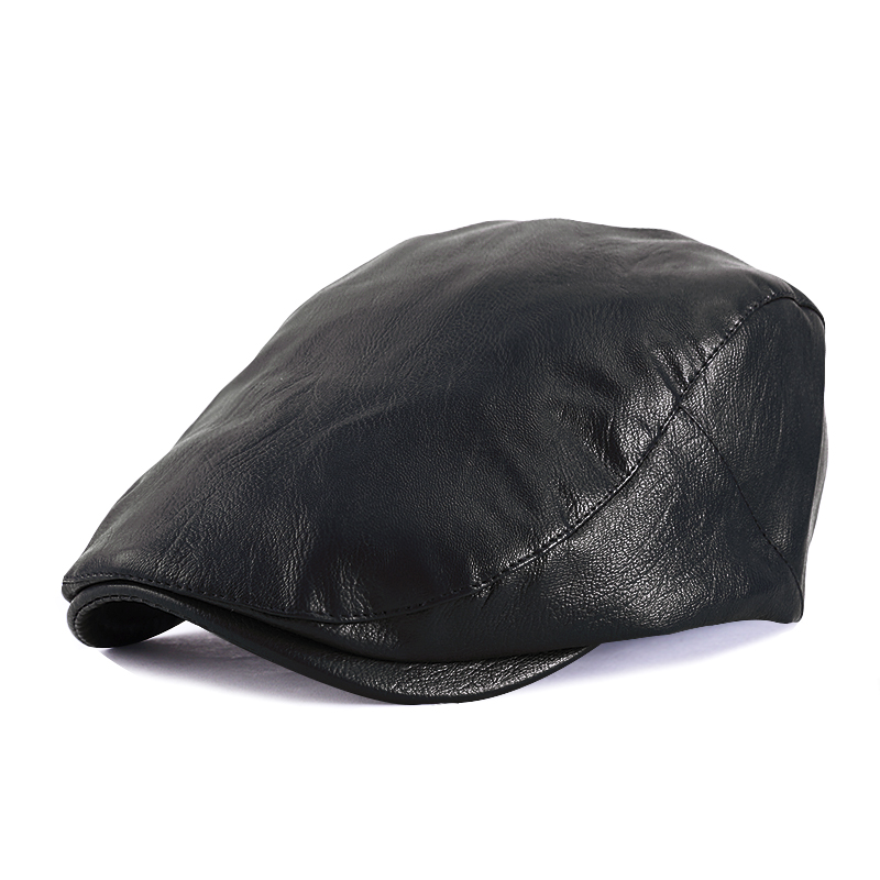 Retro Beret Hats de Newsboy de alta qualidade para homens Faux Leather Ivy Flat Gatsby Gatsby Trabalhando dirigindo CABE