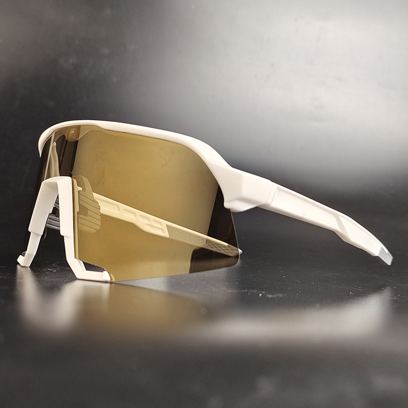 Mode solglasögon metall ram polariserad lins UV400 sportcykel glasögon dykning fiskemän solglasögon modell 4046169c