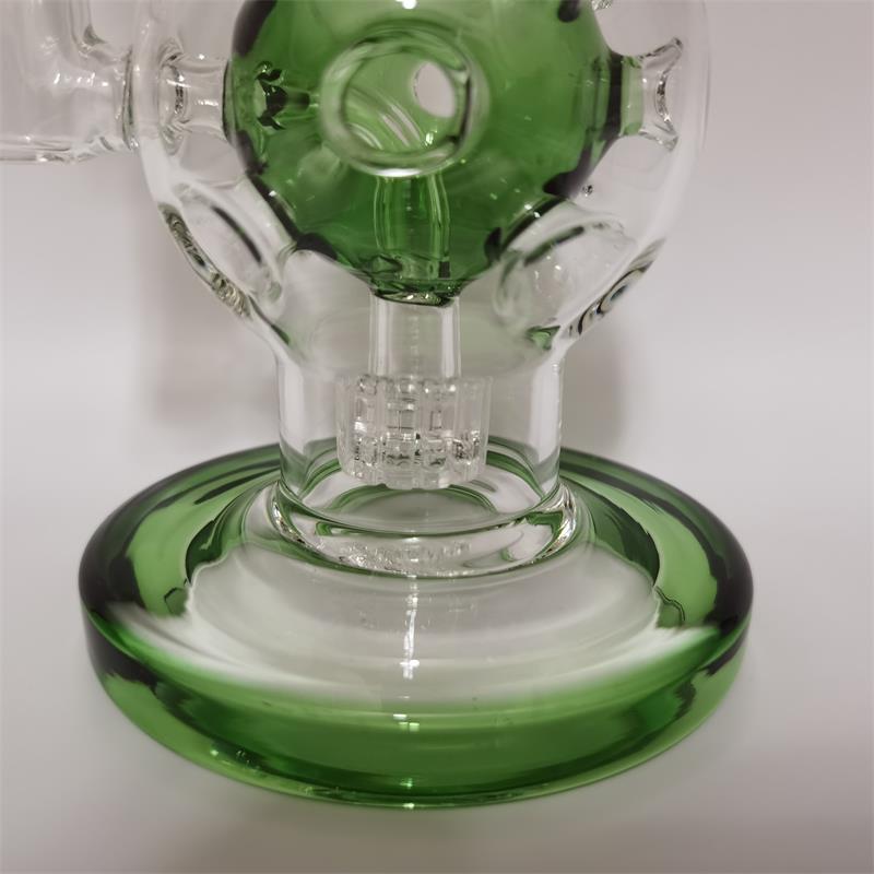 Dab Bubble Glass Bongs 21cm Hauteur Stable Fab Egg Water Bong avec 14.4MM Joint Smoking Rigs