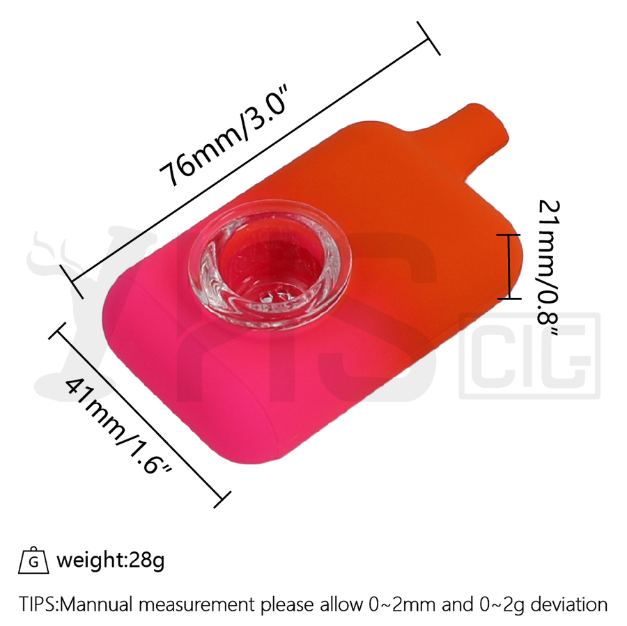 Pipes pour fumer Vape en forme de silicone Main Tenir Pipe Bubbler Tabac Fumée Accessoires Cire YHS