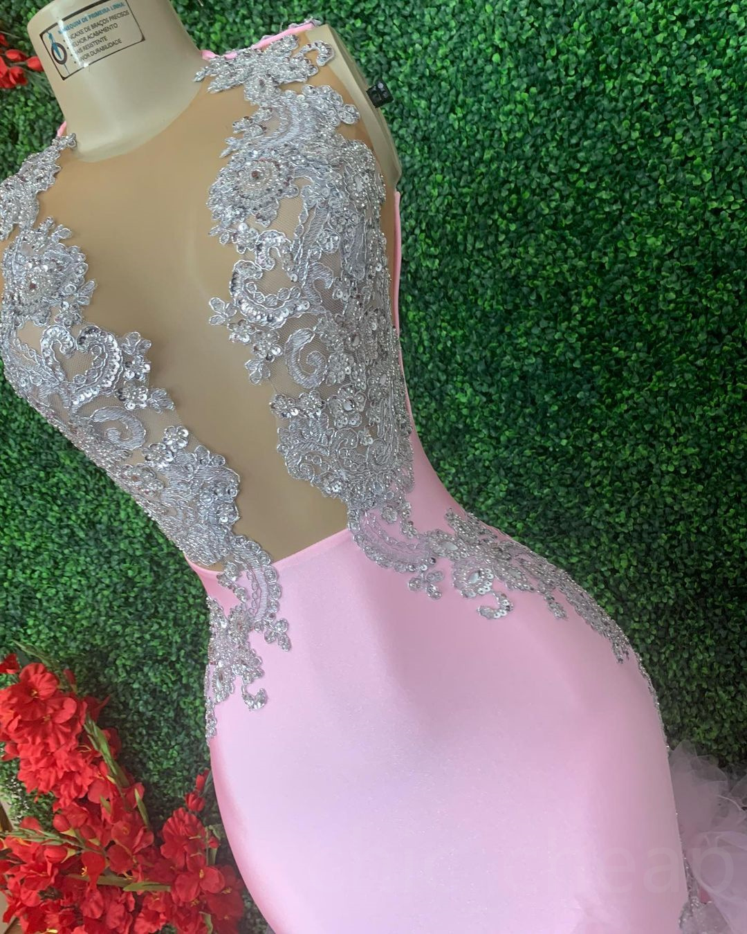 2023 Arabic Aso Ebi Pink Mermaid Prom Dresses Lace Beaded Tiers Evening Formal Party Second Reception Birthday Engagement Gowns Dress ZJ3022