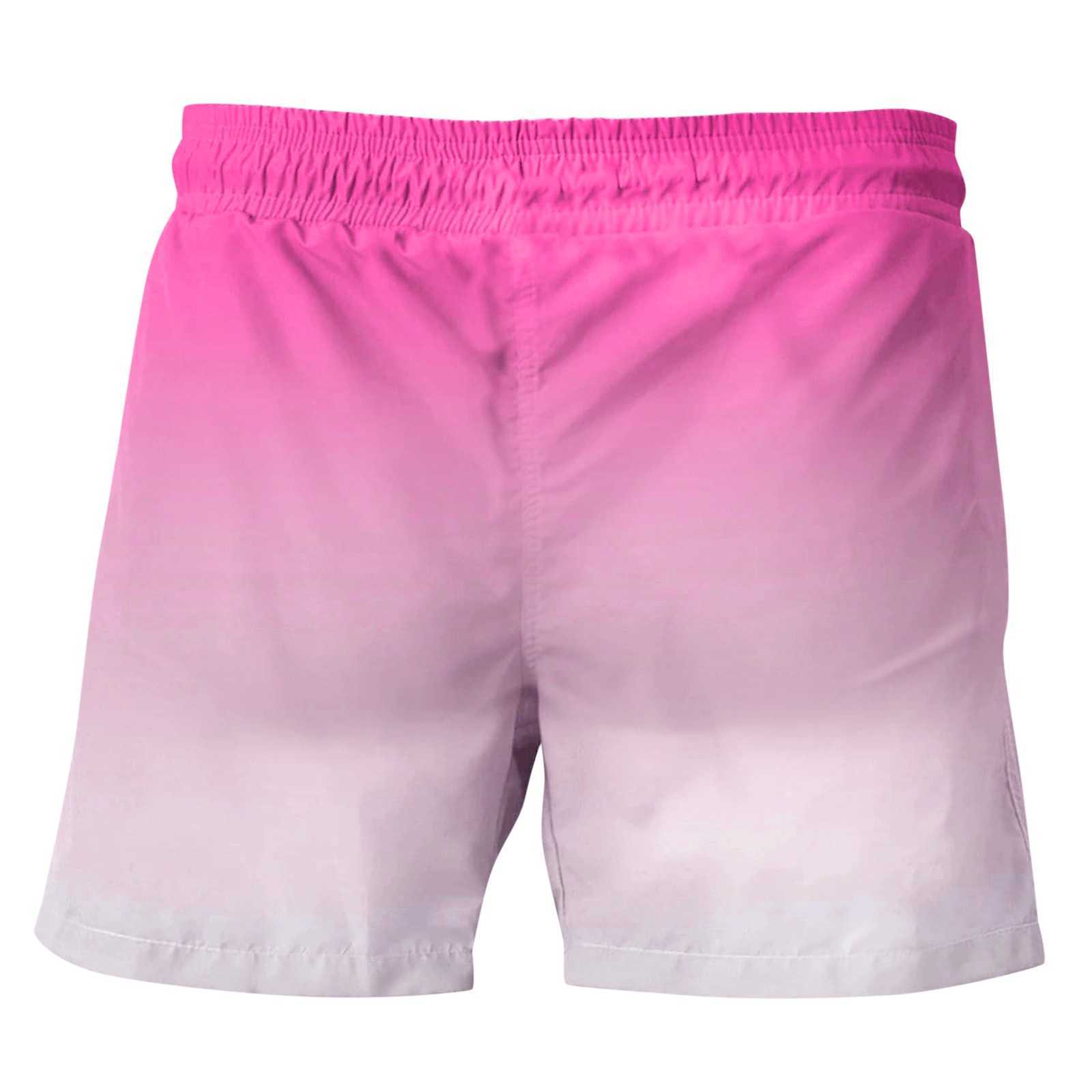 Męskie spodnie męskie spodnie plażowe Rozpuszczenie pędu kąpielowe szorstki szorty drukowania Kieszenie Szybkie suche luźne sporty na plażowe spodnie w0327