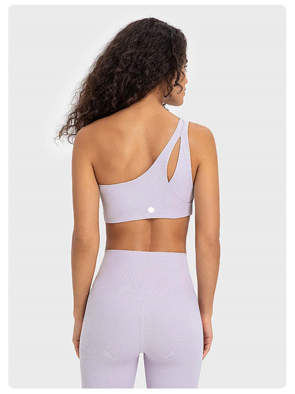 ll femmes sport hauts de soutien-gorge simple épaule Fintness débardeur solide entraînement respirant antichoc haut femme DW369