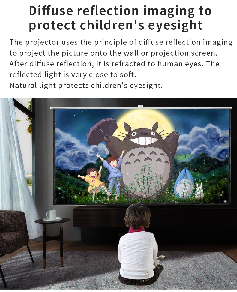 Salange S350 Mini DLP Projector Smart TV Android 9.0 WiFi Pico Proteable 1080p Outdoor 4K Cinema för smartphone Miracast Airplay Digital Projector