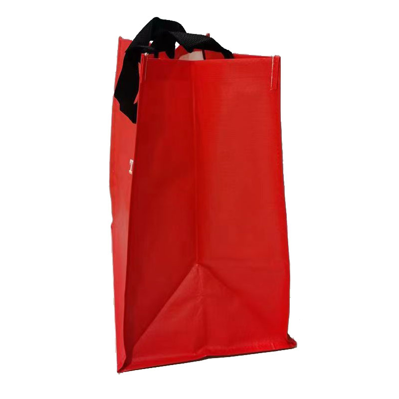 Nouveau Grab Bag Sacs à provisions de stockage écologiques réutilisables qui se clipsent à votre panier Merci Grands sacs à provisions pliables rouges Fourre-tout imperméable à l'eau 38,5 x 23 x 39 cm