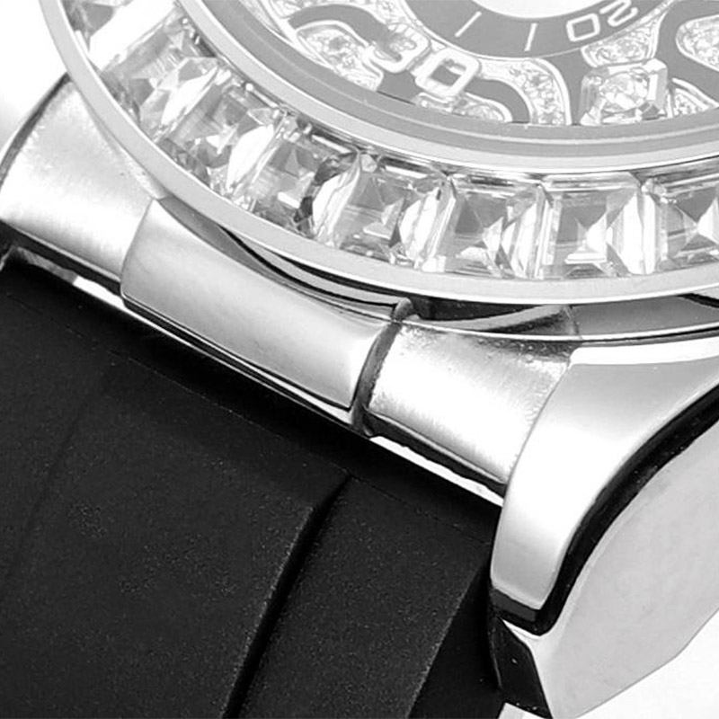 Watch Mens watch 7750 movement diamond wristwatch multifunctional automatic mechanical movement rubber strap sapphire waterproof Montre de luxe