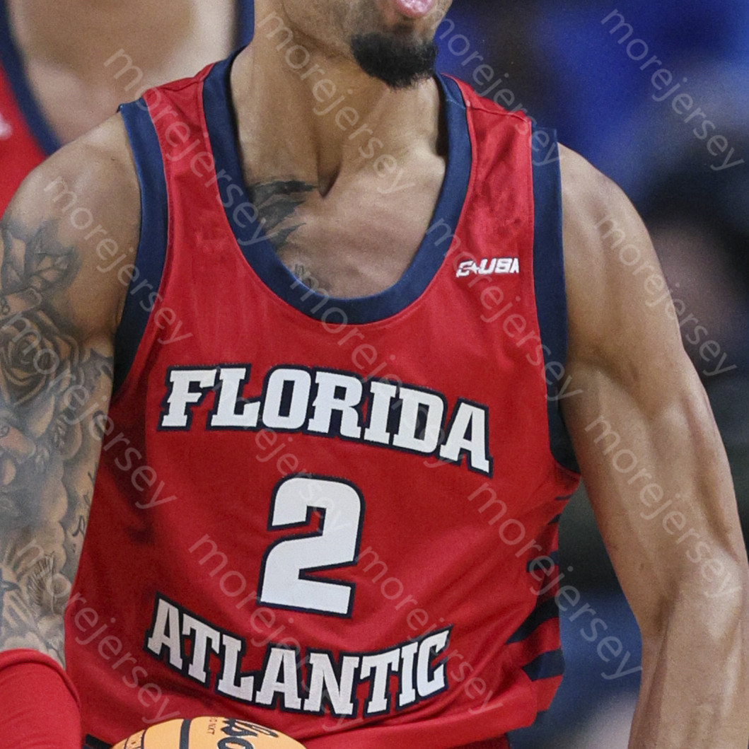 2023 Final Four 4 Florida Atlantic FAU Basketbol Forması NCAA Koleji Johnell Davis Alijah Martin Vladislav Goldin Boyd Michael Forrest Greenlee Weatherspoon