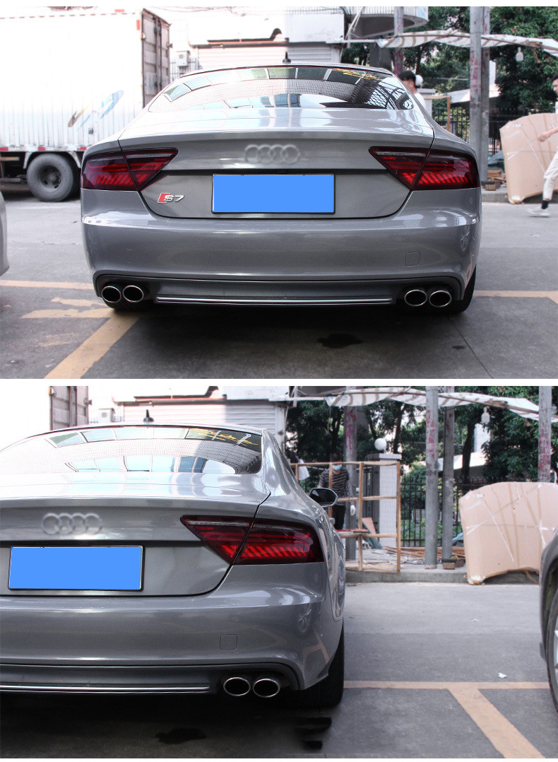 Audi A7의 자동차 조명 A7 LED Auto Taillight Assembly 업그레이드 동적 신호 램프 LED 정지 Taillights 액세서리