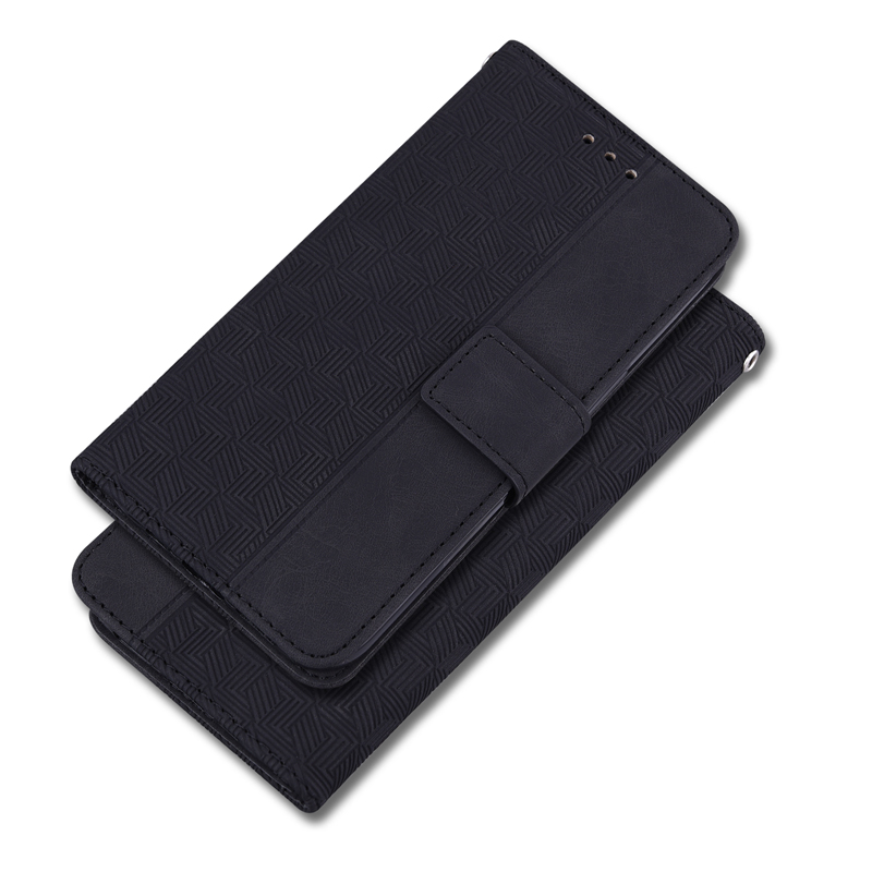 Étuis portefeuille en cuir géométrique pour Samsung S23 PLUS S22 Ultra A24 A34 A54 A14 A13 A33 A53 A73 5G iphone 14 pro max 13 titulaire fente pour carte d'identité couverture de support