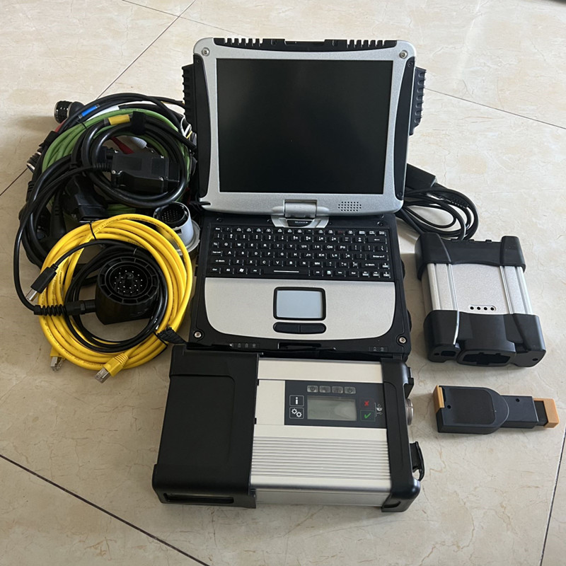 2024 super 2in1 diagnostic tool voor BMW ICOM VOLGENDE voor sd connect WIFI mb star c5 met cf19 I5 laptop 8g toughbook klaar gebruik