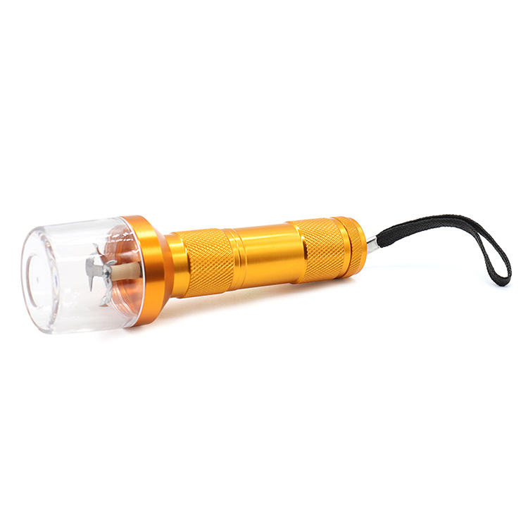 Tubos de fumar lanterna útil moedor de cigarro de alumínio Automático Smashet Smash Grinder Electric Metal Cigareting Greder