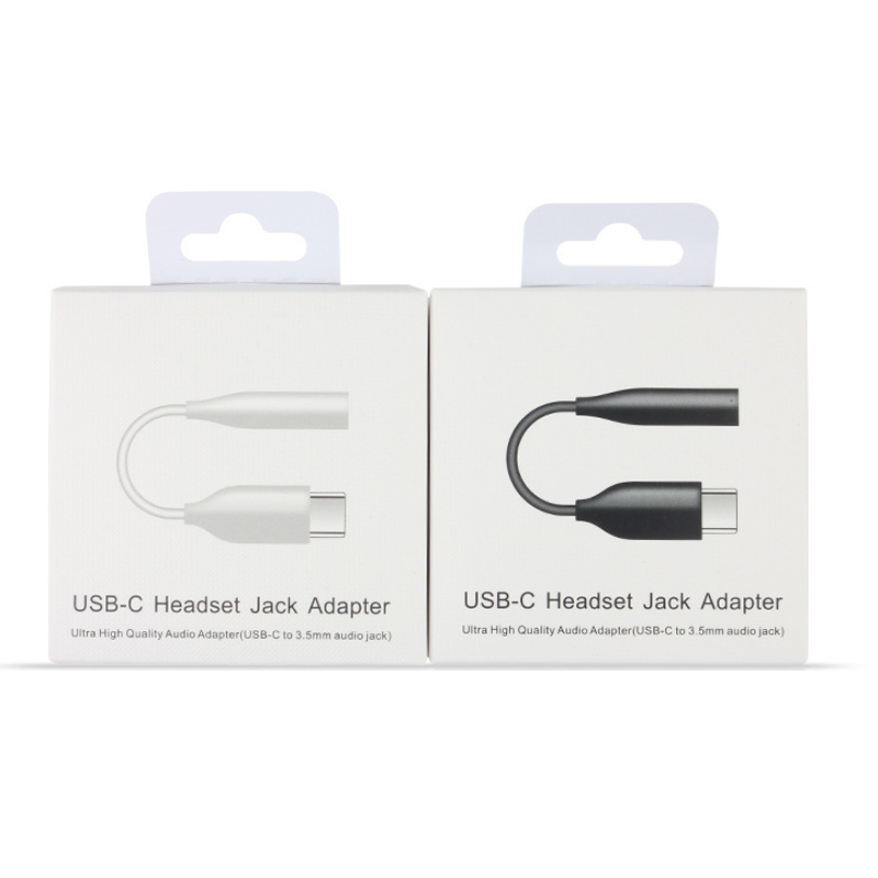 Adaptery Type-C USB-C Mężczyzna do 3,5 mm Adapter kabla słuchawkowego Aux Audio Female Jack dla Samsung Note 10 20 Plus 818D