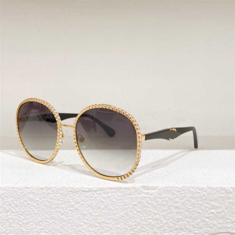 2024 Top designers Men's Luxury Designer Women's Sunglasses Small perfume diamond frame round classic fashion versatile female