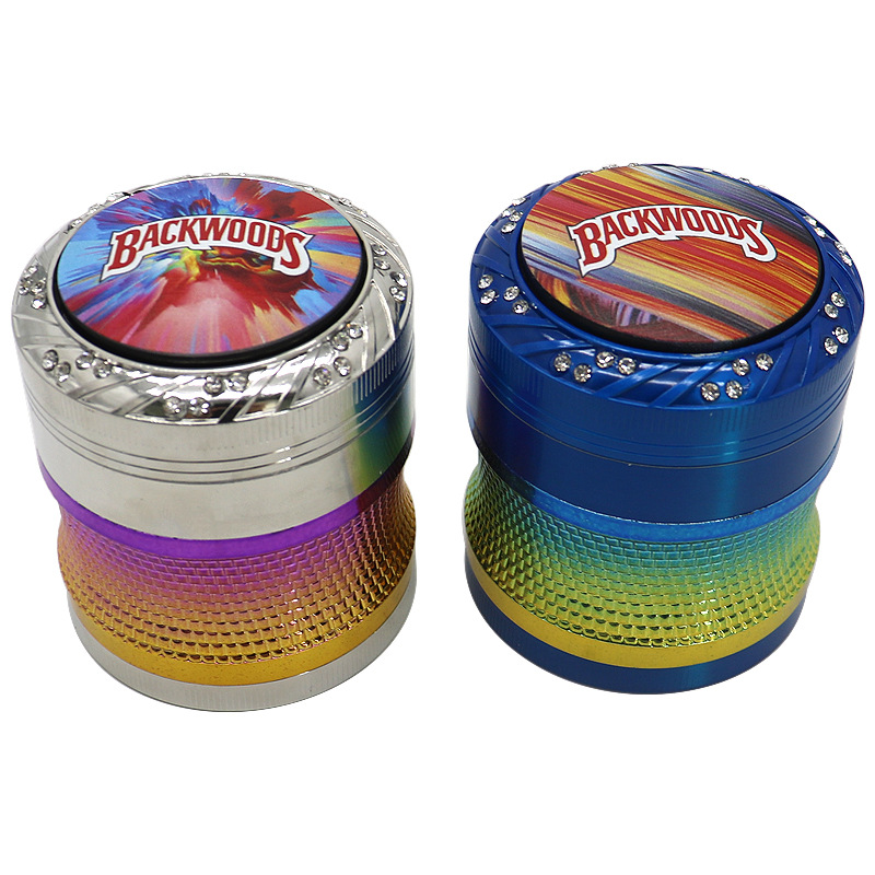 Smoking Pipes 63-4 convex waist can be rotated diamond dazzling grinder grinder herb grinder