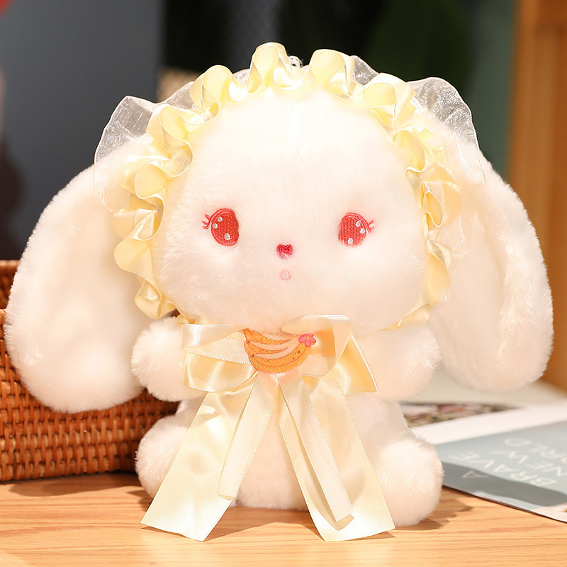 Lapin poupée Lolita peluche poupée lapin ruban mignon lapin jouet pour enfants poupée