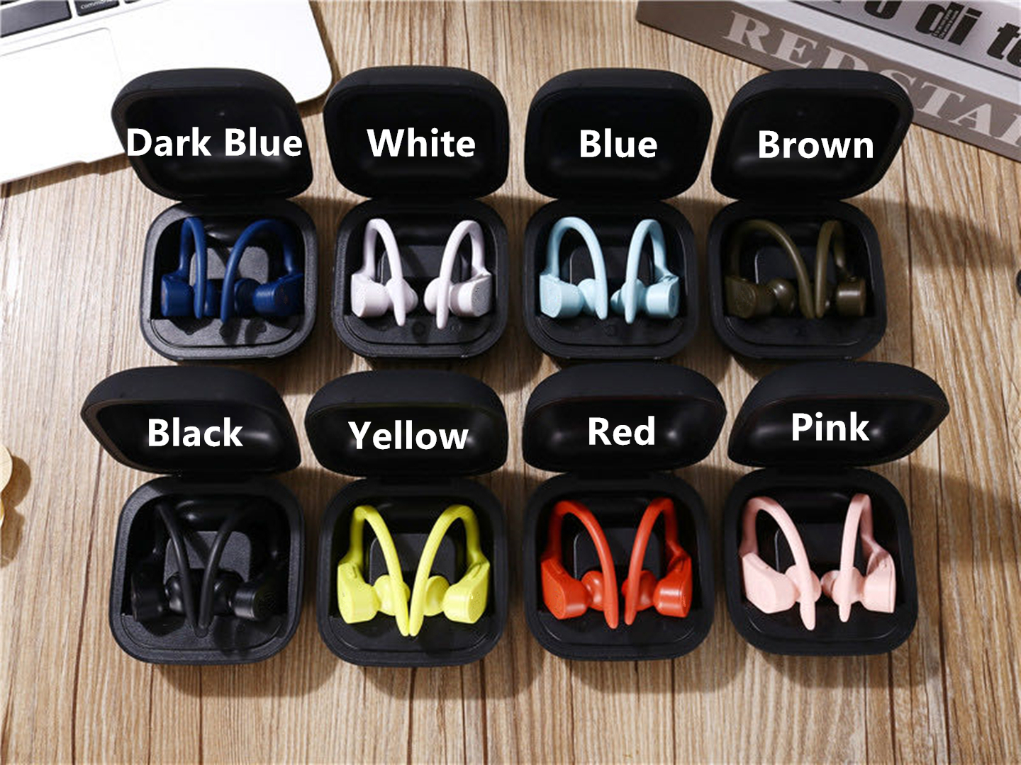 2023 wireless earphones Bluetooth power pro have water proof logo HiFi Headsets highquality for Android and iOS Stereo Gaming Sport Headphone
