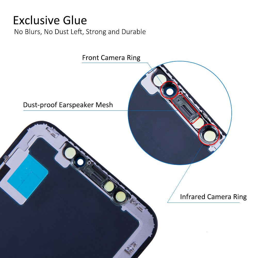 JK Incell para iPhone X LCD Display Touch Digitalizer Substituição da tela de montagem