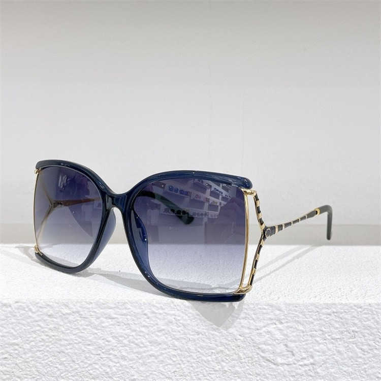 2024 10% Rabatt auf Luxusdesignerin neuer Sonnenbrillen für Männer und Frauen 20% Rabatt auf Modefischgrenze Segmented großer Square Qi Wei Niselbe