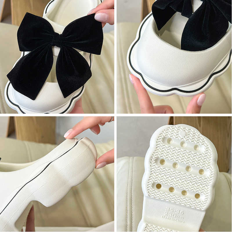 Slippers Women's New Baotou Slippers Summer Thick Soled Anti-skid Indoor Outdoor Beach Shoes Leisure Garden Lovely Fairy Sandals Zapatos G230328
