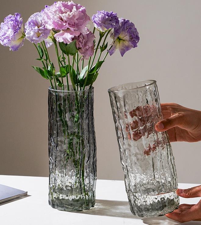 Creatieve transparante vaas European Color Home Glass Vaas Groene Dill Hydroponische vaas Rich Bamboo Gedroogde bloemenvaas
