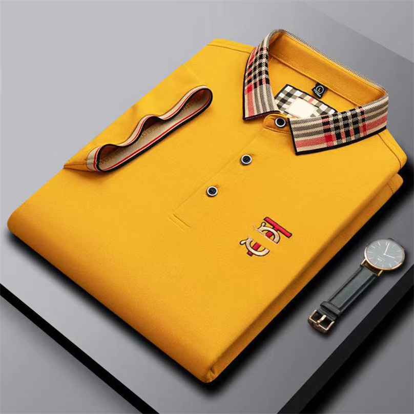 Nuevo diseñador Polos Hombres Polo de lujo Casual Hombres Polo Abeja Estampado de letras Bordado Moda High Street Tamaño asiático M-3XL