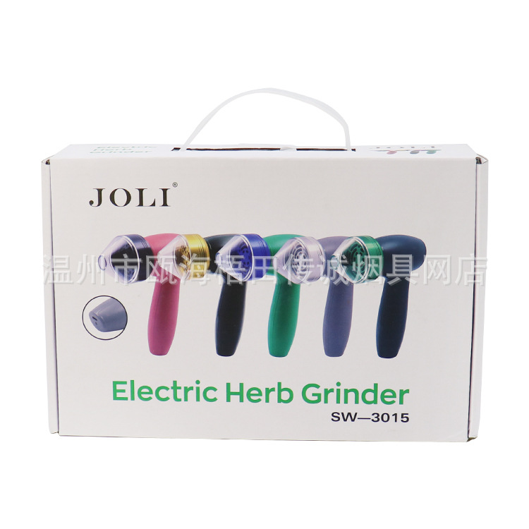 Rökande rör Ny Deluxe Gift Set Electric Cigarette Grinder Set Grinder Horn Pipe Filler Cigarettkvarn