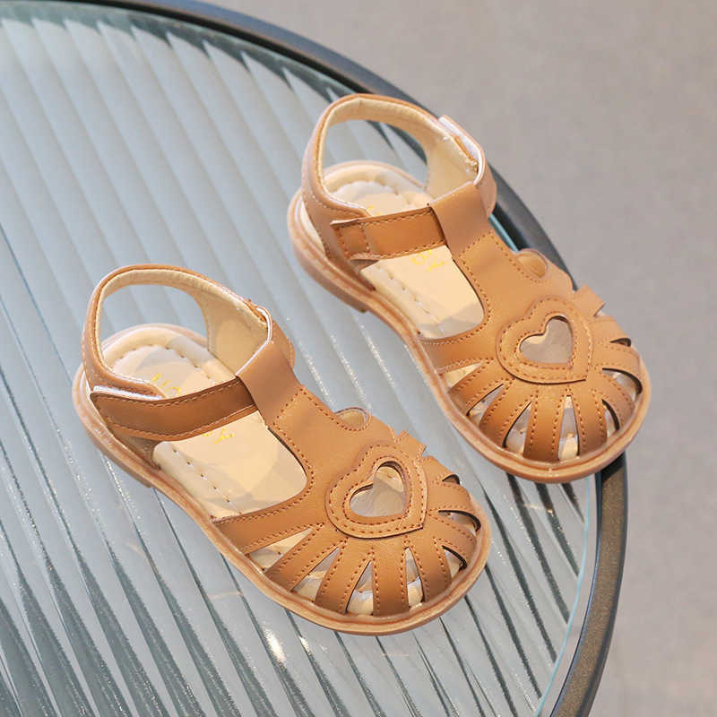 Sandalen Girls Sandalen Zomer Fashion Cuts Love Baby Girl Shoes Boys Beach Sandals W0327