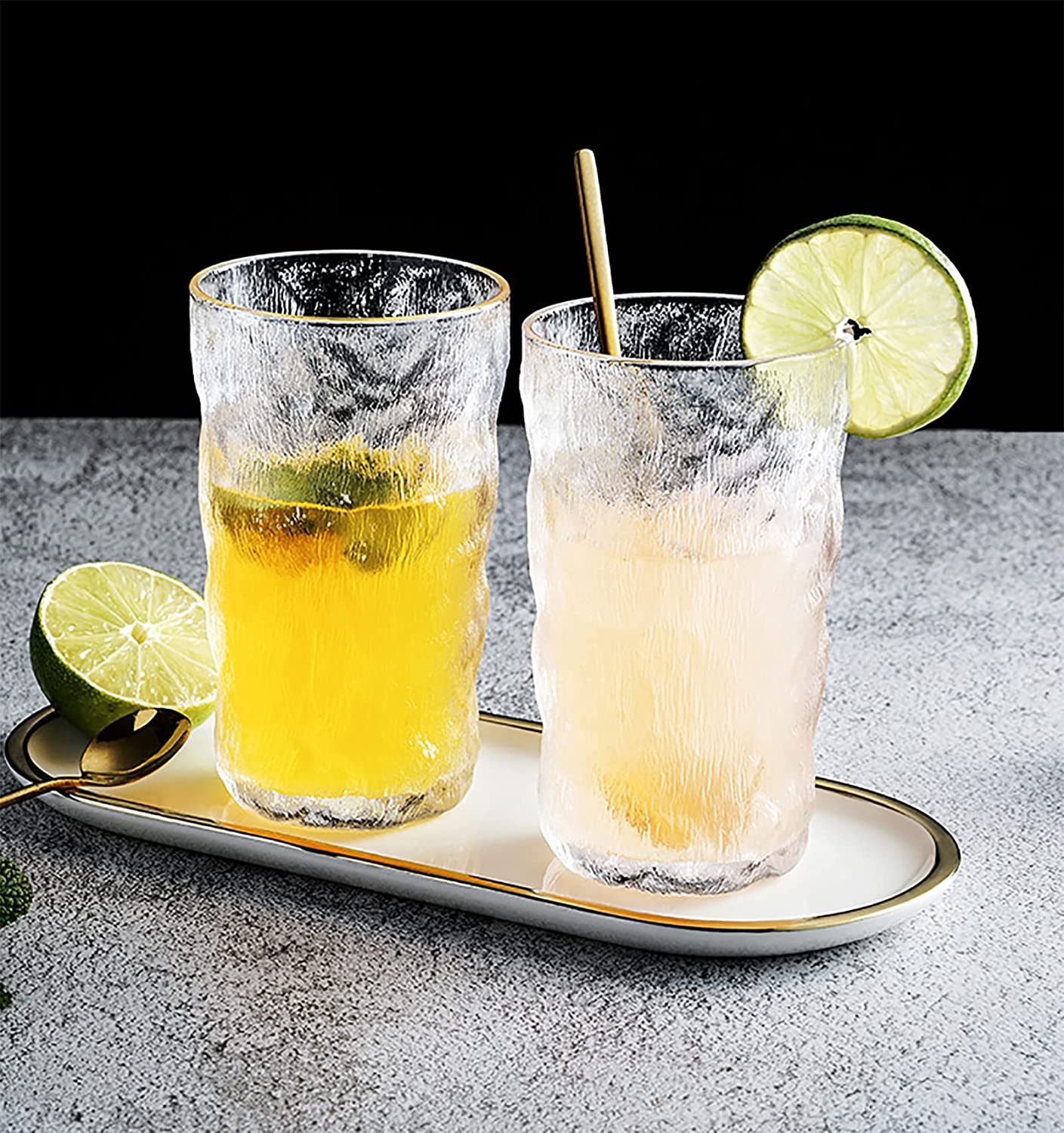 Glacier japonais à l'ancienne tasse à whisky en verre cristal givre Design gobelets à whisky écossais épais verre à vin en roche lourde chope à bière