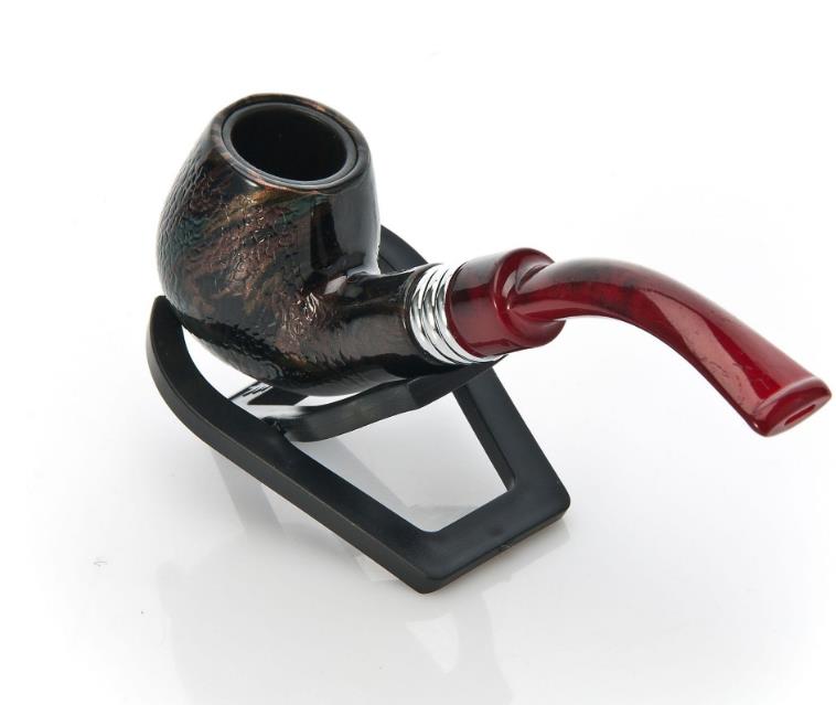 Smoking Pipes 5513 motif de serpent tuyau en bois de caoutchouc résine bouche amovible facile à nettoyer accessoires de fumer